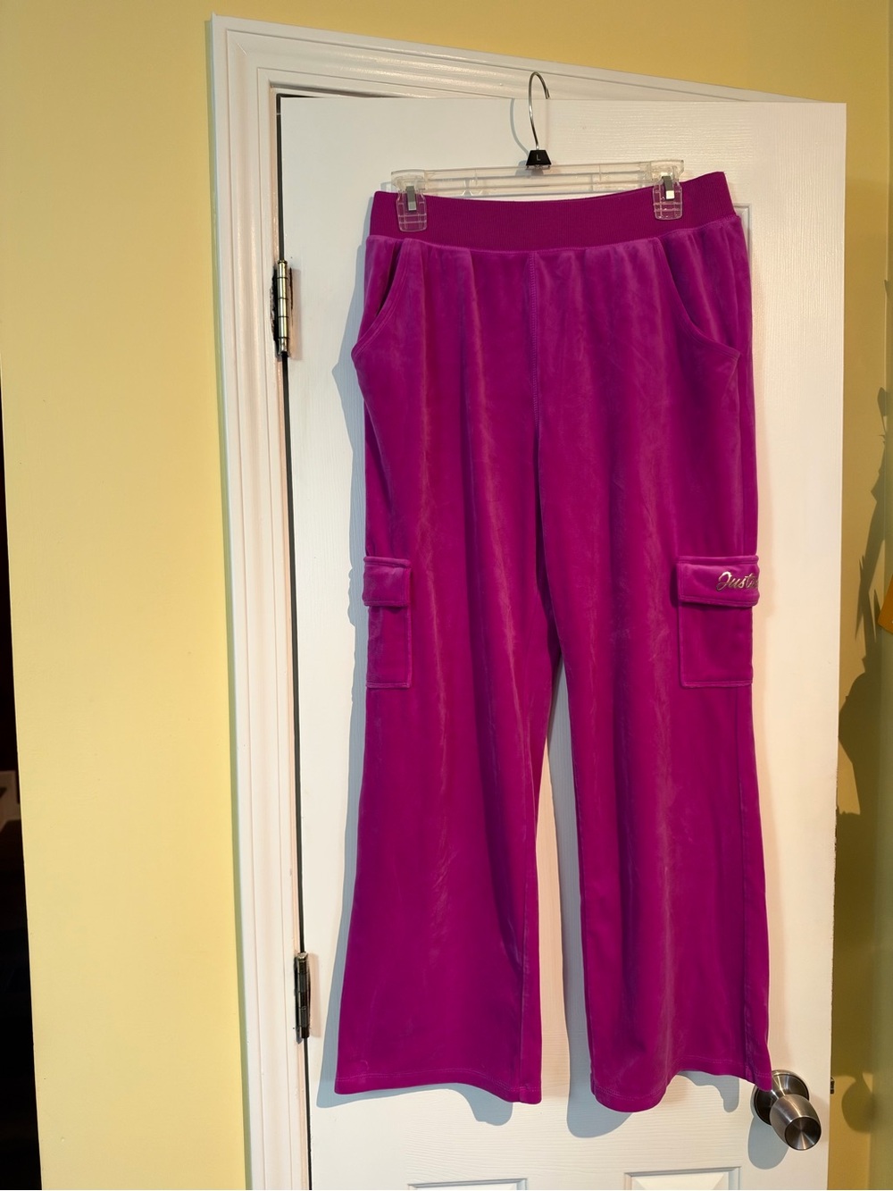 Justice Girls Velour Cargo Joggers